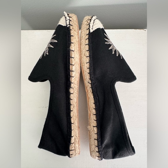 Coldwater Creek Walk With Me Black Sun Espadrilles Slip On Womens shoes 6.5 - Picture 7 of 9